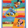 Дитячий синій килим 100x150 акриловий Dog and cat