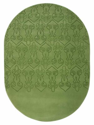 Овальный зеленый ковер green 240x340 green-oval