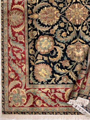 Rug Black and Red 9x9 handmade additional photo