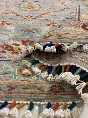 Rug Flowers gray Italy handmade additional photo