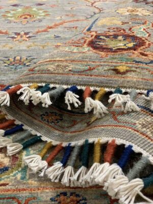 Rug Flowers gray Italy handmade additional photo