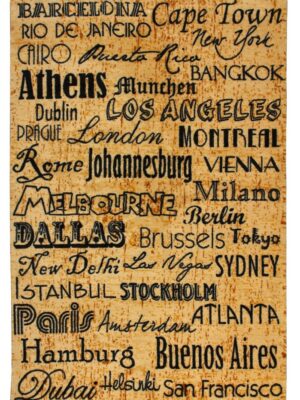 Children's brown rug 120x170 acrylic Disney Cities