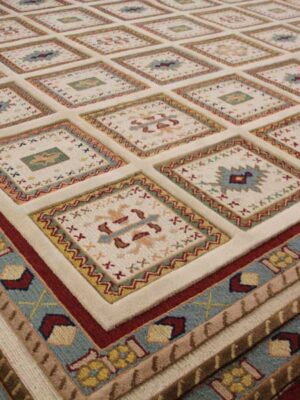 Kheshti beige old handmade rug additional photo
