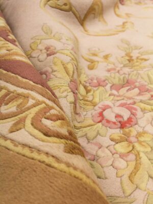 Brown Beige Oval Wool China