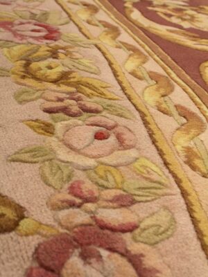 Brown Beige Oval Wool China