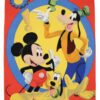 Дитячий жовто-червоний килим 140x200 акриловий Mouse dog
