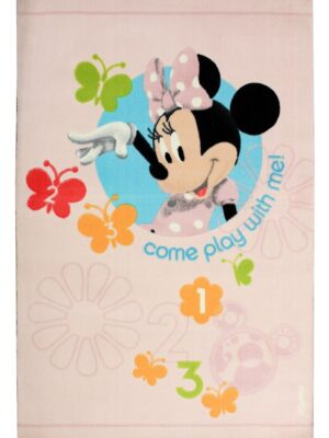 Baby pink rug 100x150 acrylic Play Miki