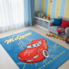 Дитячий синьо-червоний килим 140x200 акриловий Radiator spings у дитячій кімнаті