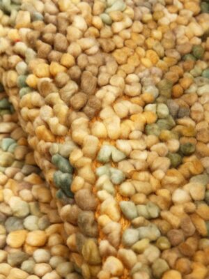 Shaggy beige/green (New Zealand wool)