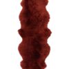 New Zealand sheepskin in burgundy