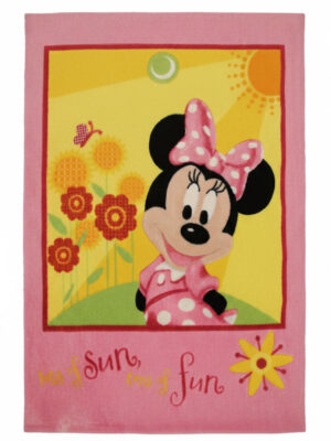 Дитячий рожево-жовтий килим 100x150 акриловий Sun Fun