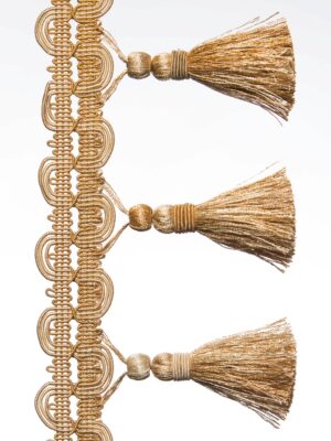 Тесьма пензлика TASSEL FRINGE/Isabel, золотиста, ціна за 1 пог.м