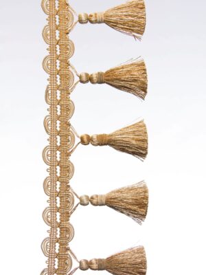 Тесьма пензлика TASSEL FRINGE/Isabel, золотиста, ціна за 1 пог.м