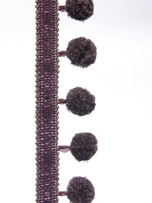 Тесьма POM-POM FRINGE/Clare, фіолетова, ціна за 1 пог.м