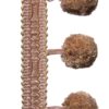 POM-POM FRINGE/Clare ribbons, pink, price per 1 linear meter