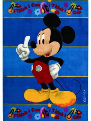 Children's blue acrylic carpet Think can 100x150, 140x200