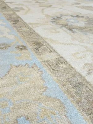 Ushak turquoise carpet