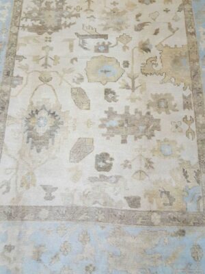 Ushak turquoise carpet
