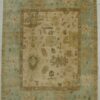 Ushak turquoise carpet